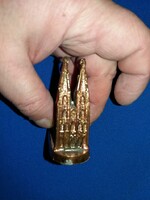Régi kicsi réz - KÖLN - DÓM - IPARMŰVÉSZ mini szobor asztali polcdísz a képek szerint