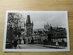 Régi Csehszlovák lap, Prága, Károly híd, 1949
