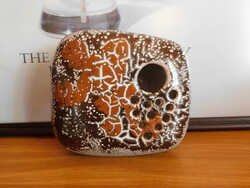 Komlós fivérek (Komlós István és Miklós)  retro kerámia ikebana "kavics tál"