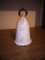 BE HP jelzésű kerámia csengő, harang. 17 cm. Hibátlan. Jelzett