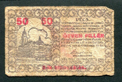 Pécs 1919 50 fillér - 3-ik kiadás