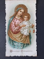 Kármelhegyi Boldogasszony – régi katolikus szentkép, 100 napi búcsú