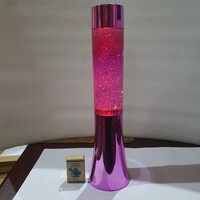 Retro varázslatos elemes glitteres színválós lávalámpa lakásdekoráció díszvilágítás