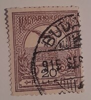 1908 Turul 10 fillér pecsételt