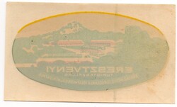 Hotel címke, bőröndcímke. Eresztvényi turistaszállás.