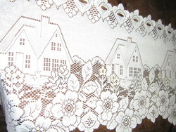 Gyönyörű vintage stílusú vitrázs függöny