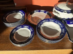 Zsolnay barokk pompadúr 2-es 6 személyes étkészlet (nem teljes)