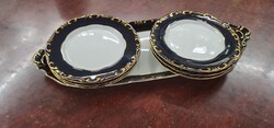 Zsolnay pompadur III sandwich set.