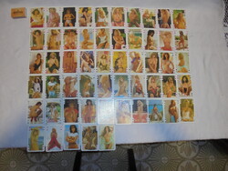 Retro pin up kártya, csajos römi kártya pakli - 55 lapos