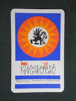Kártyanaptár,Kincskereső irodalmi folyóirat újság gyerekeknek,grafikai rajzos,1976