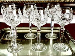 Új nagyméretű kristály boros / pezsgős pohárkészlet