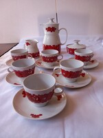 Colditz retro német porcelán kávés mokkás készlet