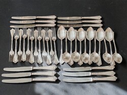 12-person silver, Art Nouveau dinnerware set 2791g (net)