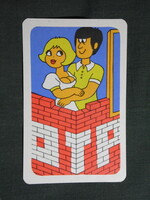 Kártyanaptár,OTP takarékpénztár,grafikai,reklám figura,1976