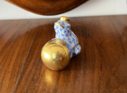 HERENDI PORCELÁN PIKKELYMINTÁS BÉKAKIRÁLY