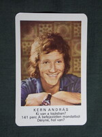 Kártyanaptár,MOKÉP,mozi,Kern András színész,1976