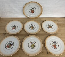 Zsolnay madaras süteményes készlet