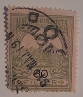 1908 Turul 60 fillér pecsételt