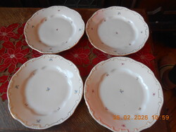 Zsolnay apróvirág mintás lapos tányér