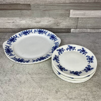 Iris Club Romania porcelán süteményes tál és tányér szett