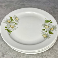 Zsolnay zöld-sárga margaréta mintás porcelán 3 db-s kistányér szett