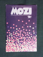 Kártyanaptár,MOKÉP,mozi,Mozirota Veszprém,grafikai,1976