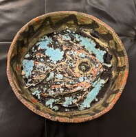 István Gádor - fish bowl 70s - unique ceramics