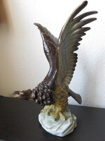 HERENDI TURUL MADÁR 34 cm, ritka dúsan festett!!