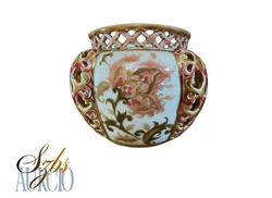 Zsolnay family seal Persian pattern flowerpot