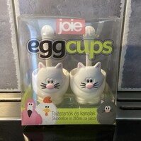 Cica,macska tojástartók kanállal. Joie eggcups cat
