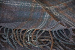 GIGA Antik régi népi vastag gyapjú kendő vállkendő BERLINER népviselet viselet 230 + rojt