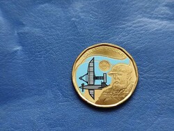 CANADA DOLLAR / KANADA 1 DOLLÁR 2022 GRAHAM BELL! REPÜLŐ! UNC! SZÍNEZETT!