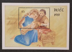 1981. Zaire - Karácsony blokk ** 5,5 € (453.)