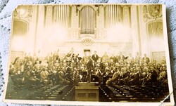 Cca. 1924 DOHNÁNYI ERNŐ ZENESZERZŐ AUTOGRÁF SAJÁTKEZÜLEG ALÁÍRT FOTÓ GYÜJTŐI + HANGVERSENYZENEKAR