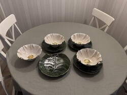 Kerámia káposztamintás étkészlet (4 személyes)