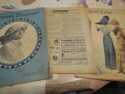 DIVAT SZALON  - 3 db -  1911 aug . - 1915 jun. - 1926 febr. - 40 oldalas
