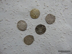 Habsburg ezüst dénár 5 darab LOT ! 06