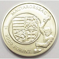Magyarország,2000 forint 2020 - I. Ulászló aranyforintja UNC ötvözet