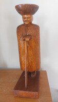 Stefanovics Elemér fából faragott szobor 45 cm magas