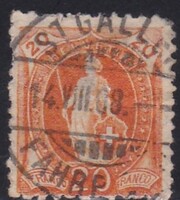 Svájc 20 cent Régi Bélyeg 1882-1904 St. Gallen Körpecsét