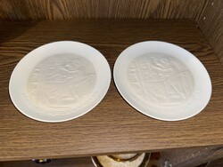 Herendi Porcelángyár domborműves emléktányér