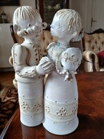 Kovács Éva kerámia, 37 cm magas
