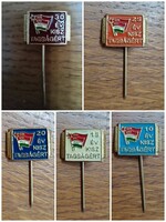 ​RITKASÁG! 167 db KISZ „Tagságért” jelvény – BONTATLAN gyári raktárkészlet (NOS)