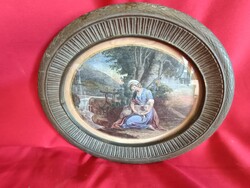 19 szàzadi festett Acélmetszet!