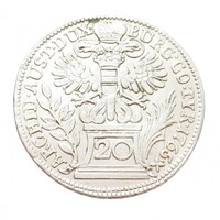 Magyarország,Mária Terézia 20 krajcár 1765 - Bécs EF+ ezüst 6.68g583