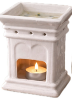 Gmundner Keramik fehér porcelán illóolaj párologtató, Made in Austria, kézzel készült