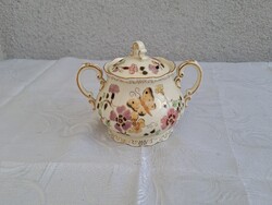 Zsolnay pillangós cukortartó akár pótlásra is