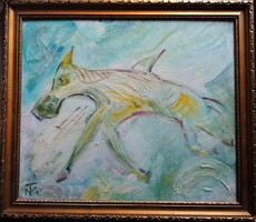 TM szignós (Tóth Menyhért?) festmény