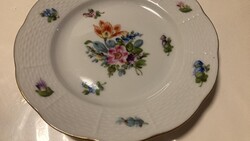 Herendi Bouquet de Saxe mintás desszertes tányér!