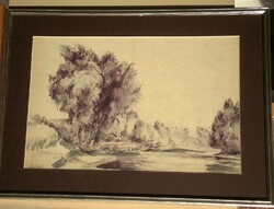 (K)  F. Antal Elemér (1896-1991)  -  Folyópart